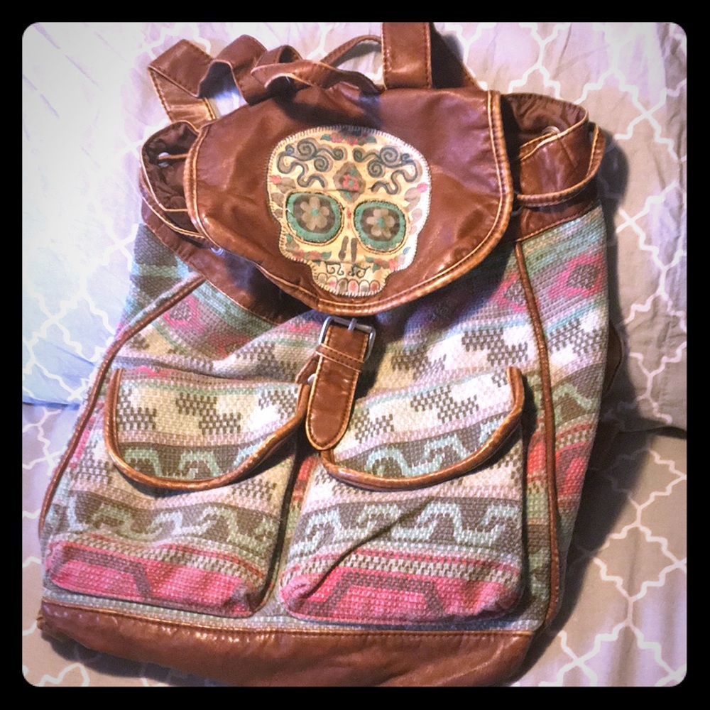 Sugar skull backpack